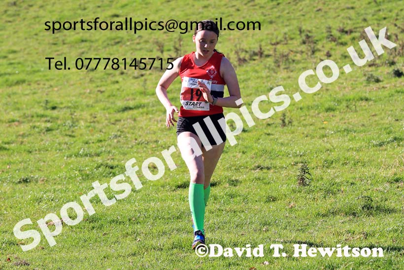 Girls under-15s, 2022 NECAA Cross Country Relays, Thornley Hall Farm, Peterlee, County Durham, October 15th. Photo: David T. Hewitson/Sports for All Pics